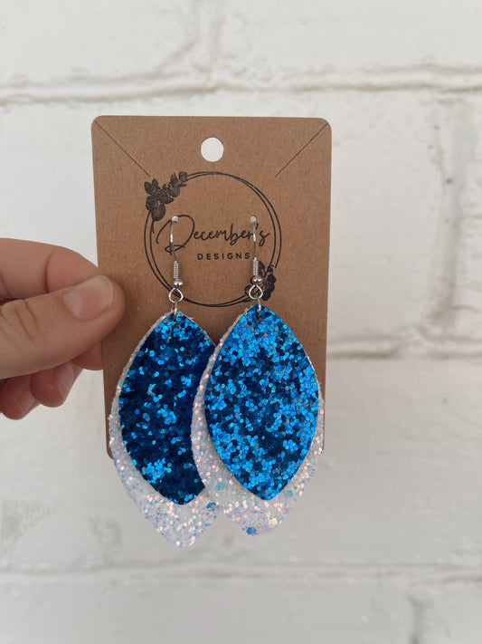 Blue & White Earring