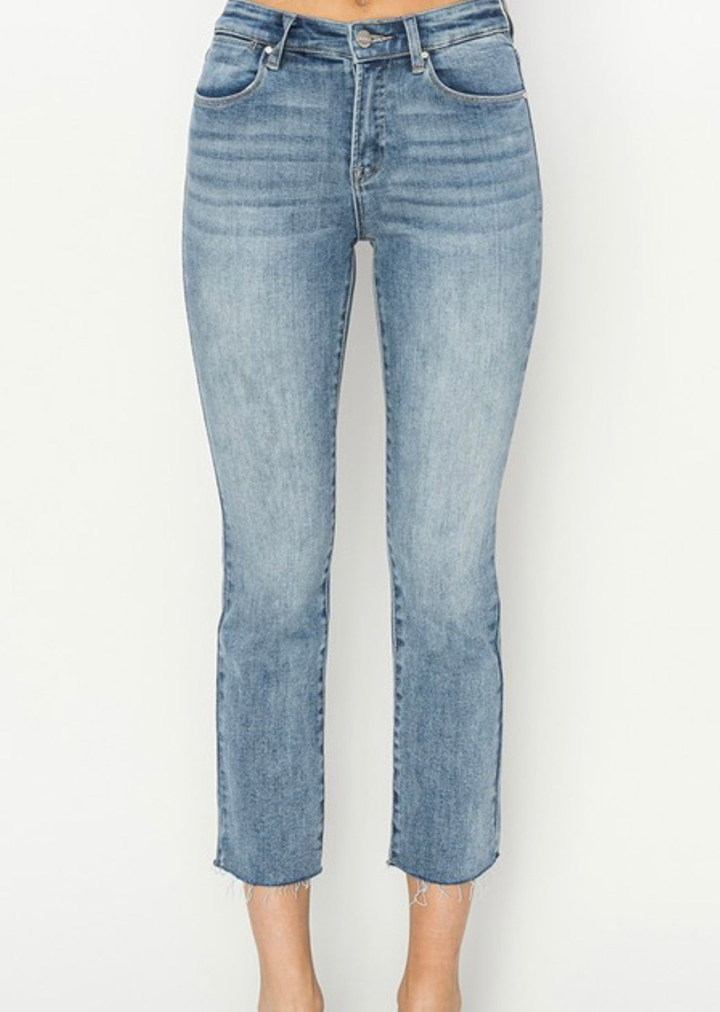 RISEN Mid-Rise Slim Straight Jean